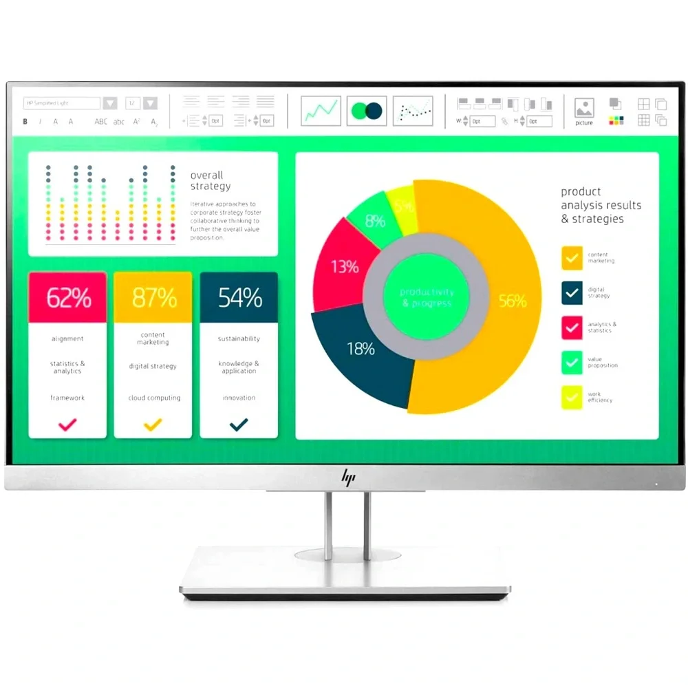 NOT FOR SALE: New in Original Box hp EliteDisplay E223 55cm 21.5-in Gray Monitor